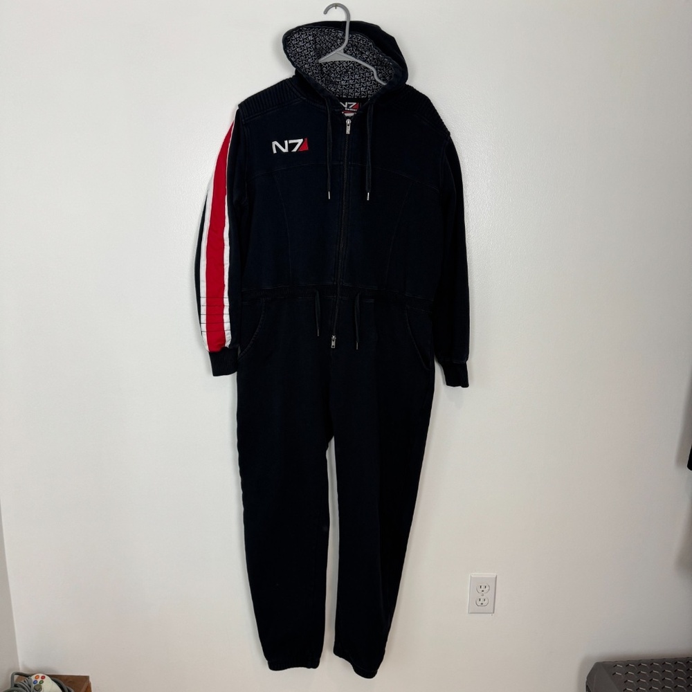 Mass Effect BioWare Adult Size S Hoodie Jumpsuit Cosplay Costume Bodysuit